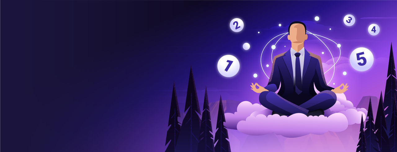 Image of a man meditating on a CCSP cloud - Destination Certification