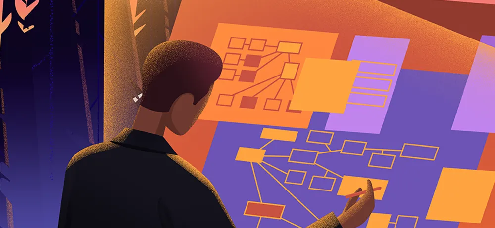 Image of a man writing data used on cissp domain 3-security architecture and engineering - Destination Certification