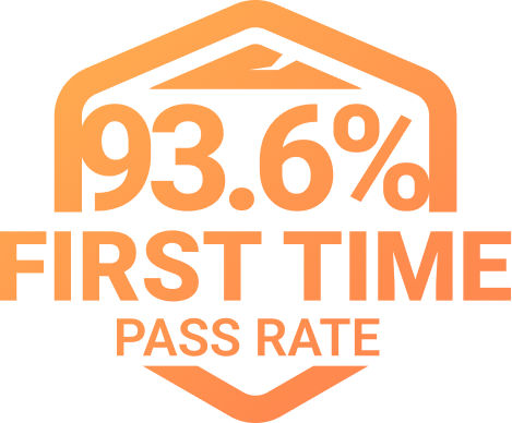 Image of First time pass rate badge - Destination Certification