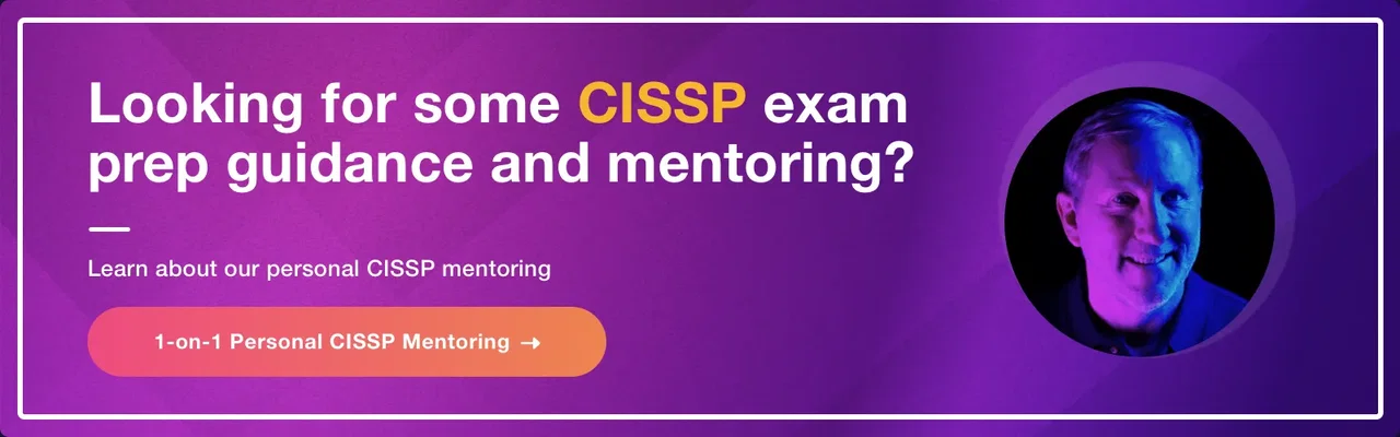 Personal CISSP Mentoring call ad - Destination Certification