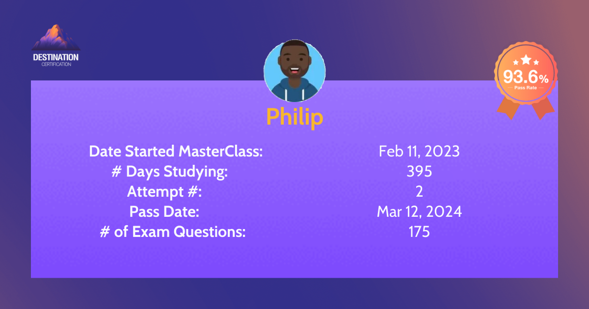 Image of CISSP student Philip - Destination Certification