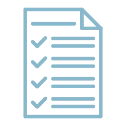 icon of checklist - Destination Certification