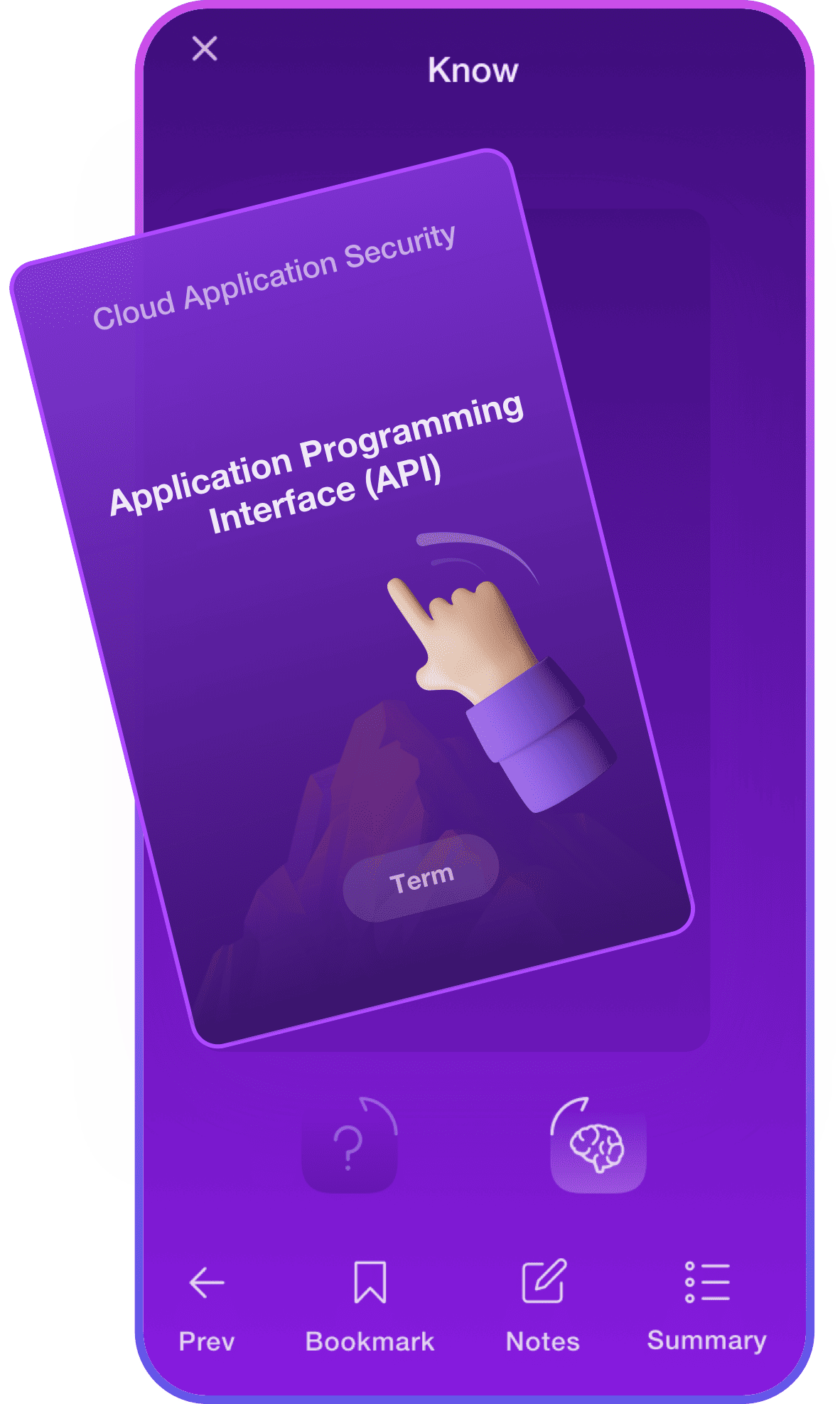 Image of CISM flashcard app - Destination Certification