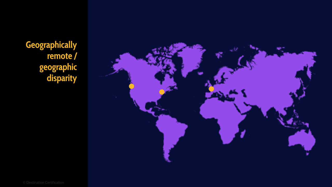 image of geographically remote map - Destination Certification