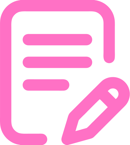 Document page with a pencil