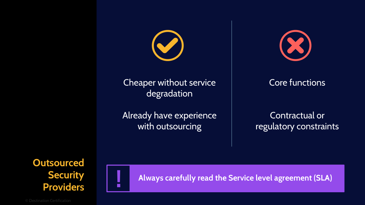 Image of outsourced security providers - Destination Certification
