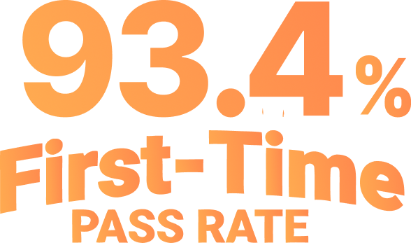 Image of First time pass rate badge - Destination Certification