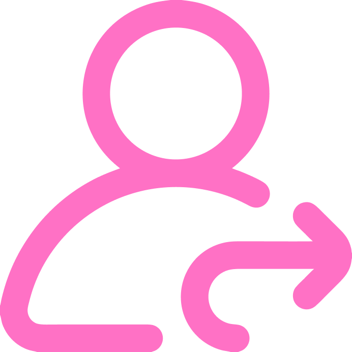 User profile icon with a right arrow