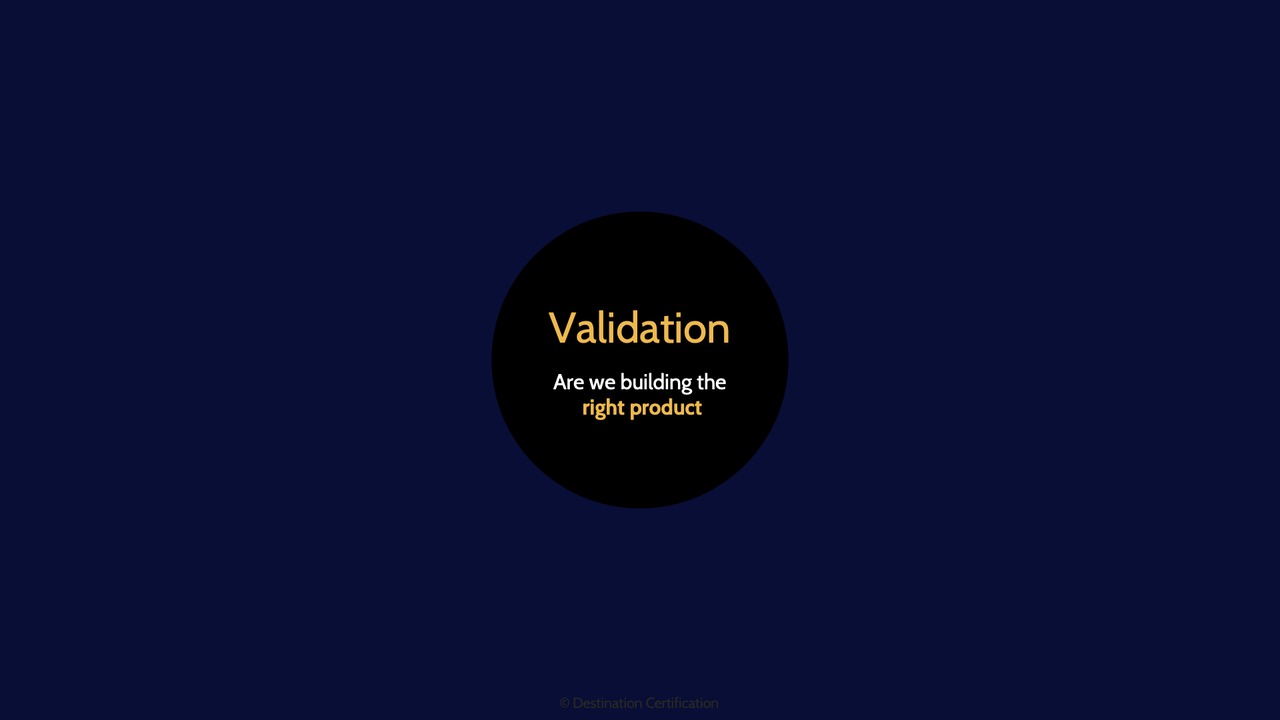 Image of validation - Destination Certification